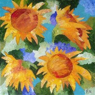 Sunflowers, 2014, 70x70м
