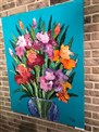 Summer flowering irises, 80x50